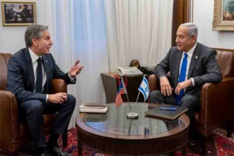 Benjamin Netanyahu and Antony Blinken 