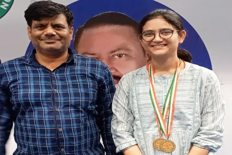 Geography student of Jamia performed brilliantly in shooting, won gold and silver medals