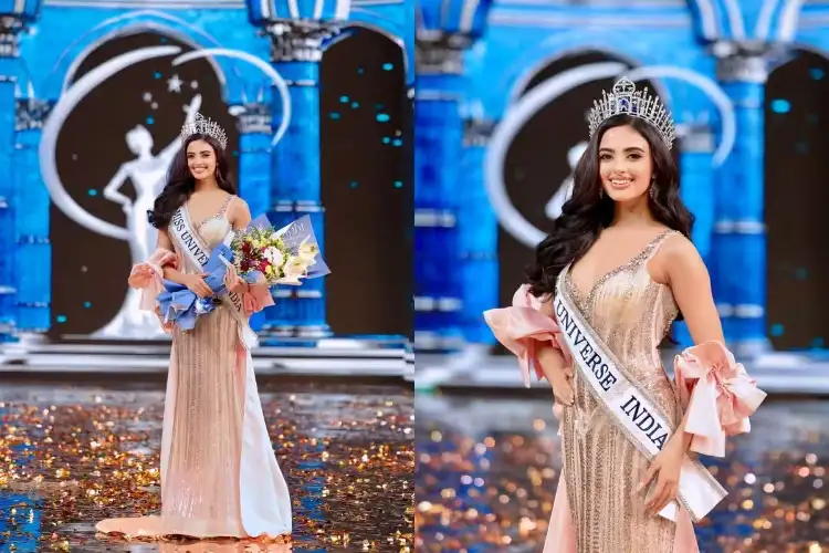 18-Year-Old Rhea Singha Gets Crowned Miss Universe India 2024