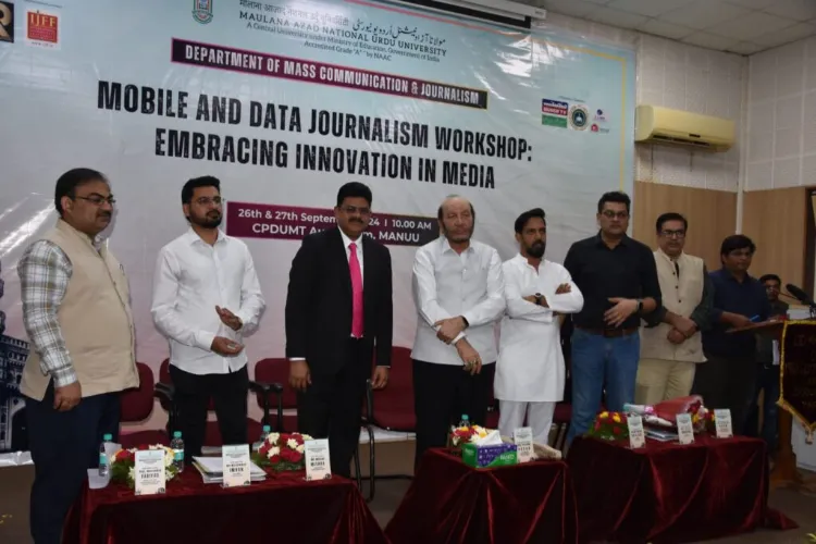 Workshop on Mobile and Data Journalism at MANUU