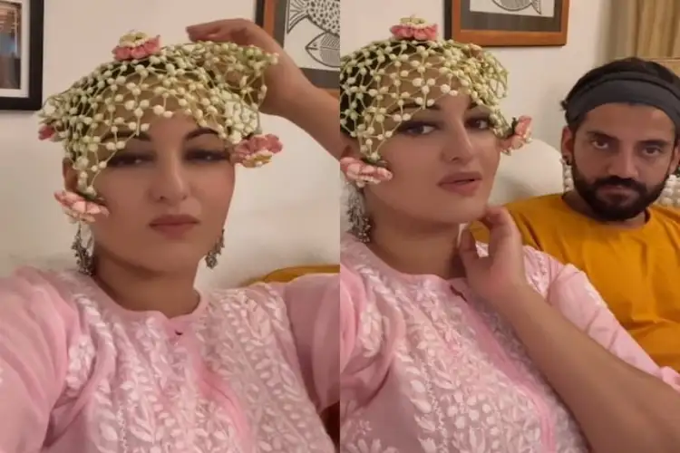 Sonakshi Sinha celebrates her first Karwa Chauth, husband Zaheer Iqbal, too, fasted