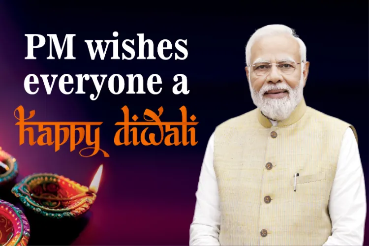 PM Modi wishes Happy Diwali, wishes a happy life