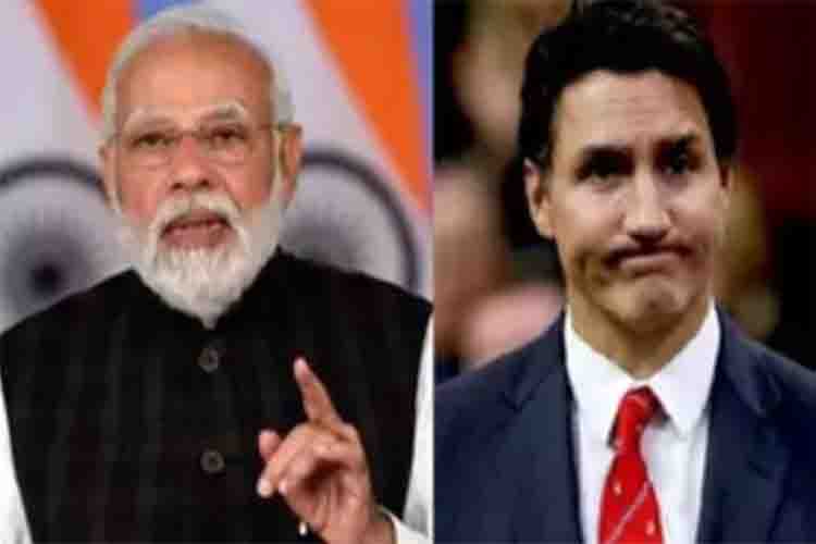 Narendra Modi and Justin Trudeau 