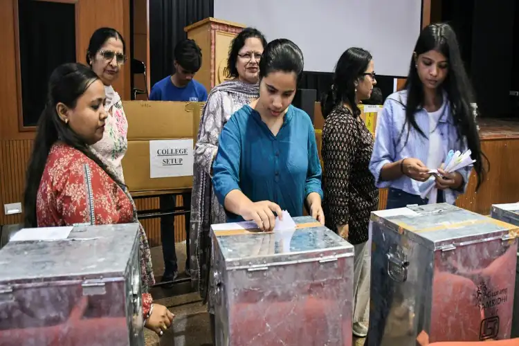 Vote counting begins for long-delayed Delhi University students' Union elections