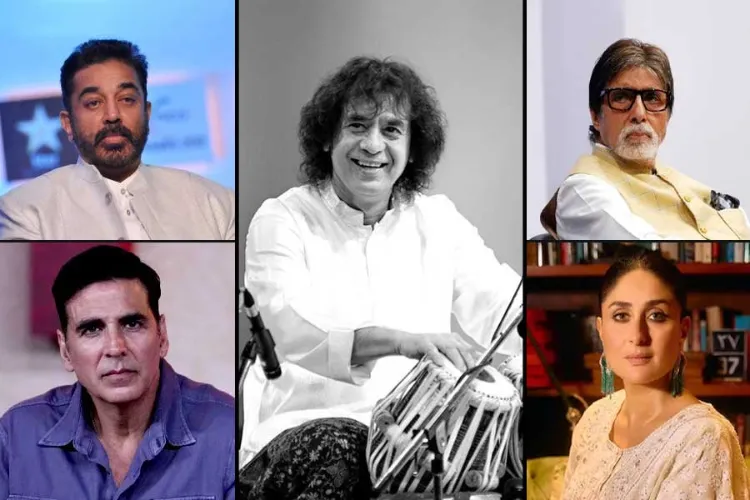 Amitabh Bachchan and other stars paid tribute to Ustad Zakir Hussain