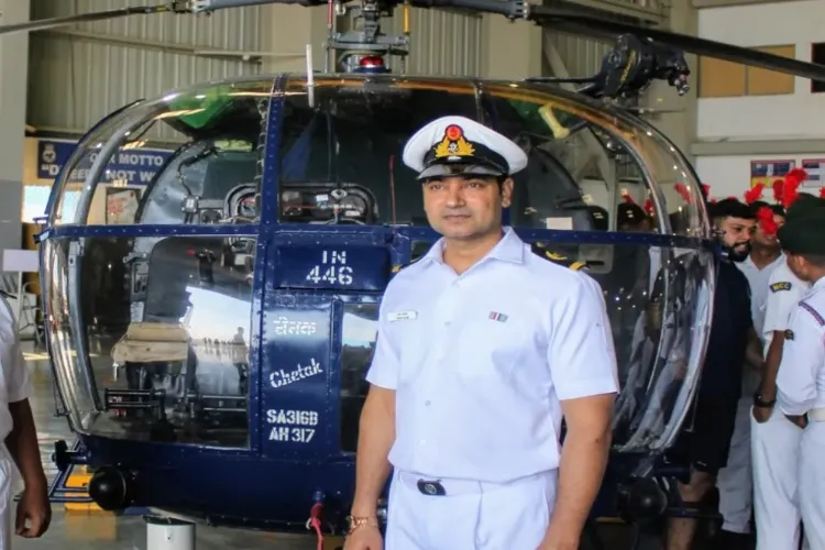 JMI School lecturer Hayat Alam at the maritime training camp at Naval Dockyard