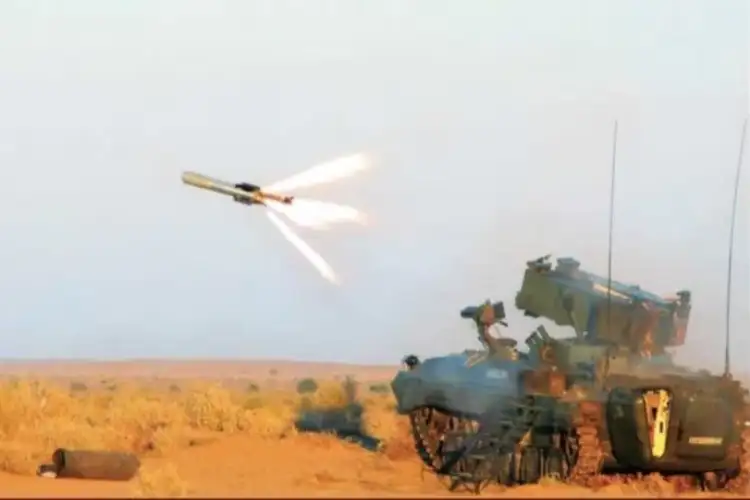 Successful test of indigenous 'Nag' missile in Pokhran Field Firing Range