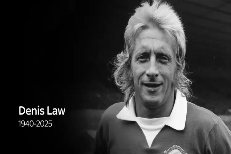 Scotland and Manchester United legend Denis Law dies at the age of 84