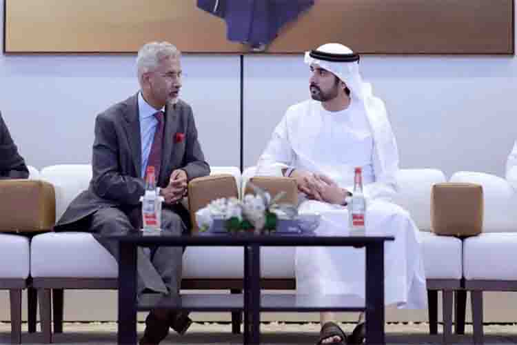 S Jaishankar and Sheikh Hamdan bin Mohammed