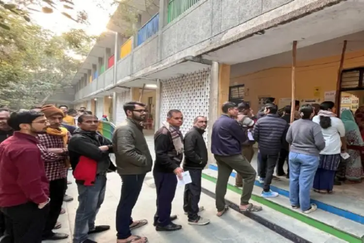 Delhi witnesses 33.31% voter turnout till 1 pm; North-East district continues to lead polls