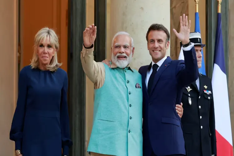 PM Modi attended the dinner hosted at Elysee Palace