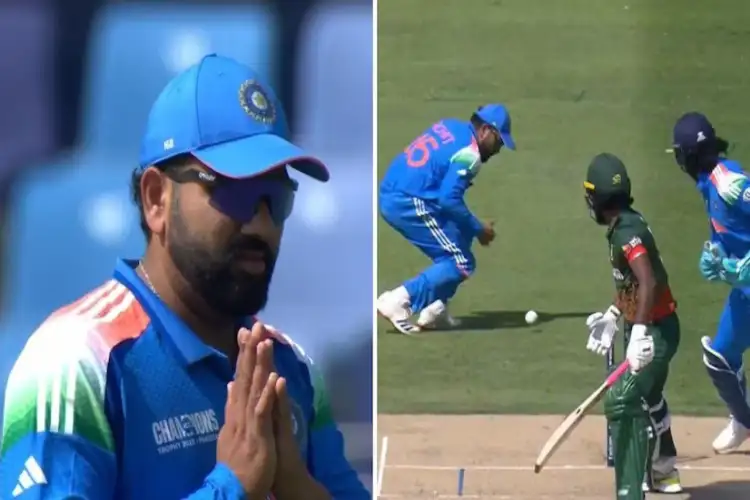 Rohit Sharma dropped an easy catch, Akshar Patel could not complete his hat-trick