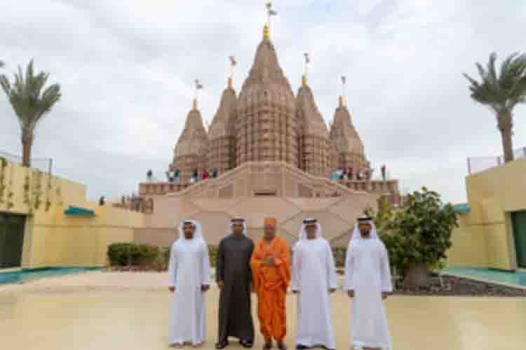 UAE’s BAPS Hindu Mandir celebrates its first anniversary, honours community