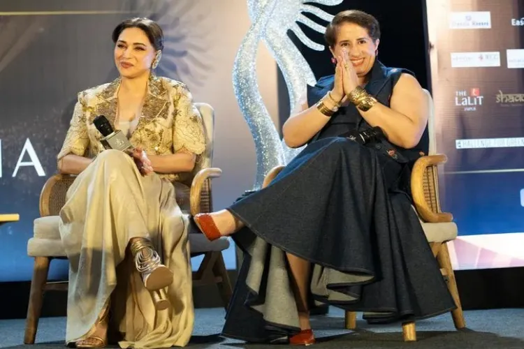 Madhuri Dixit and Guneet Monga's special discussion on 'The Journey of Women in Cinema' at Jaipur IIFA 2025