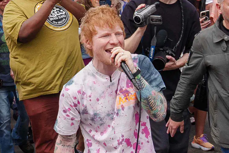 Ed Sheeran sings new song during surprise performance in New Orleans