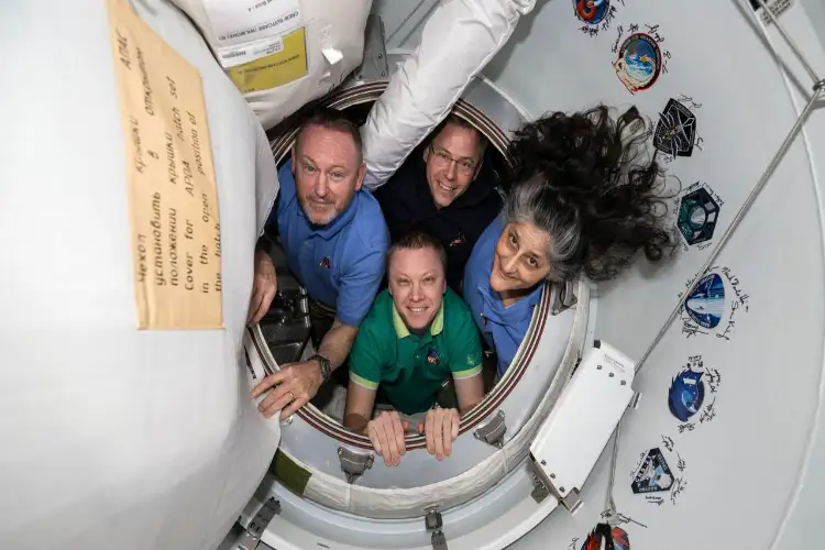 Space X capsule carrying astronauts Sunita Williams, Barry Wilmore undocks from Space Station; NASA begins Earth re-entry coverage